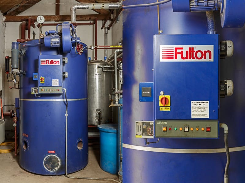 Modern fulton boiler for bursledon brickworks museum