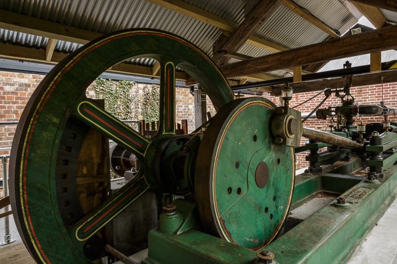 Number two John Wood steam engine at bursledon brickworks museum