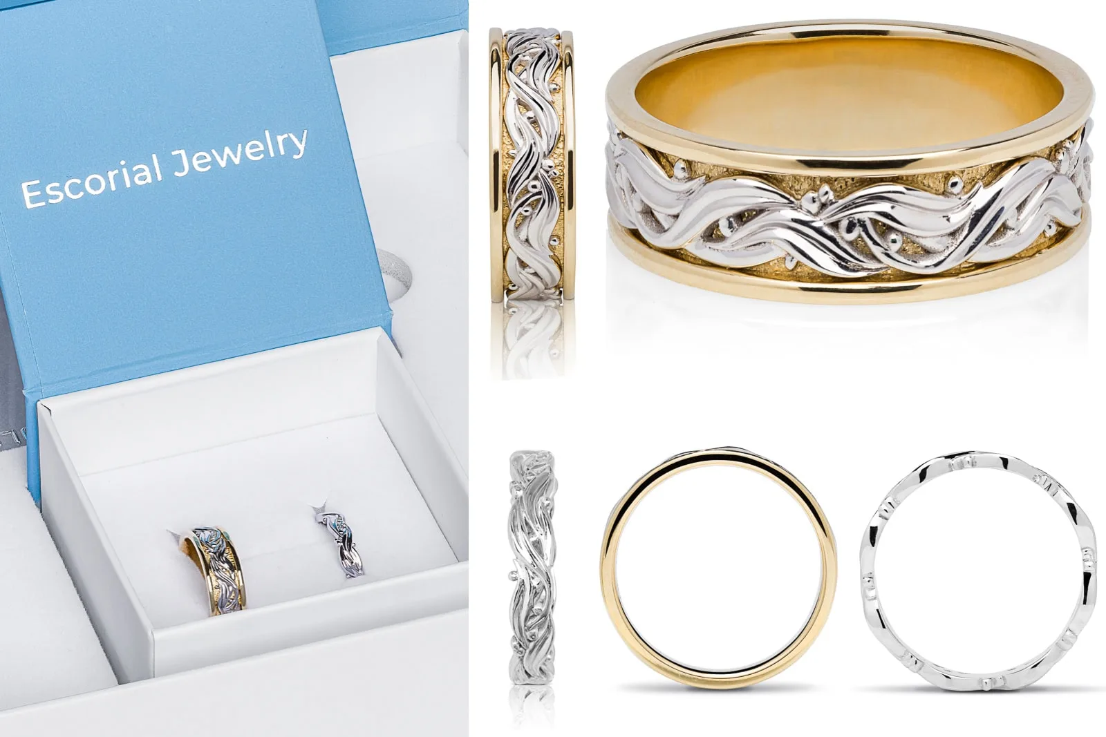 jewellery products on white background for etsy store