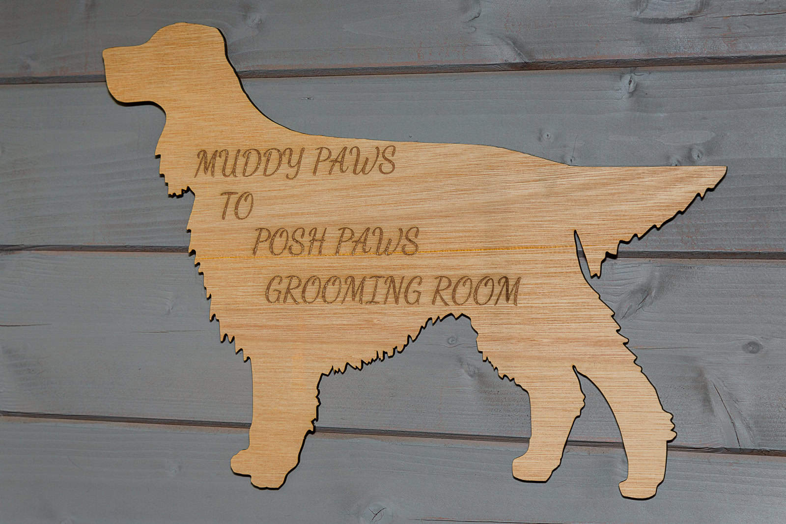 SPL-Muddy Paws Grooming sign