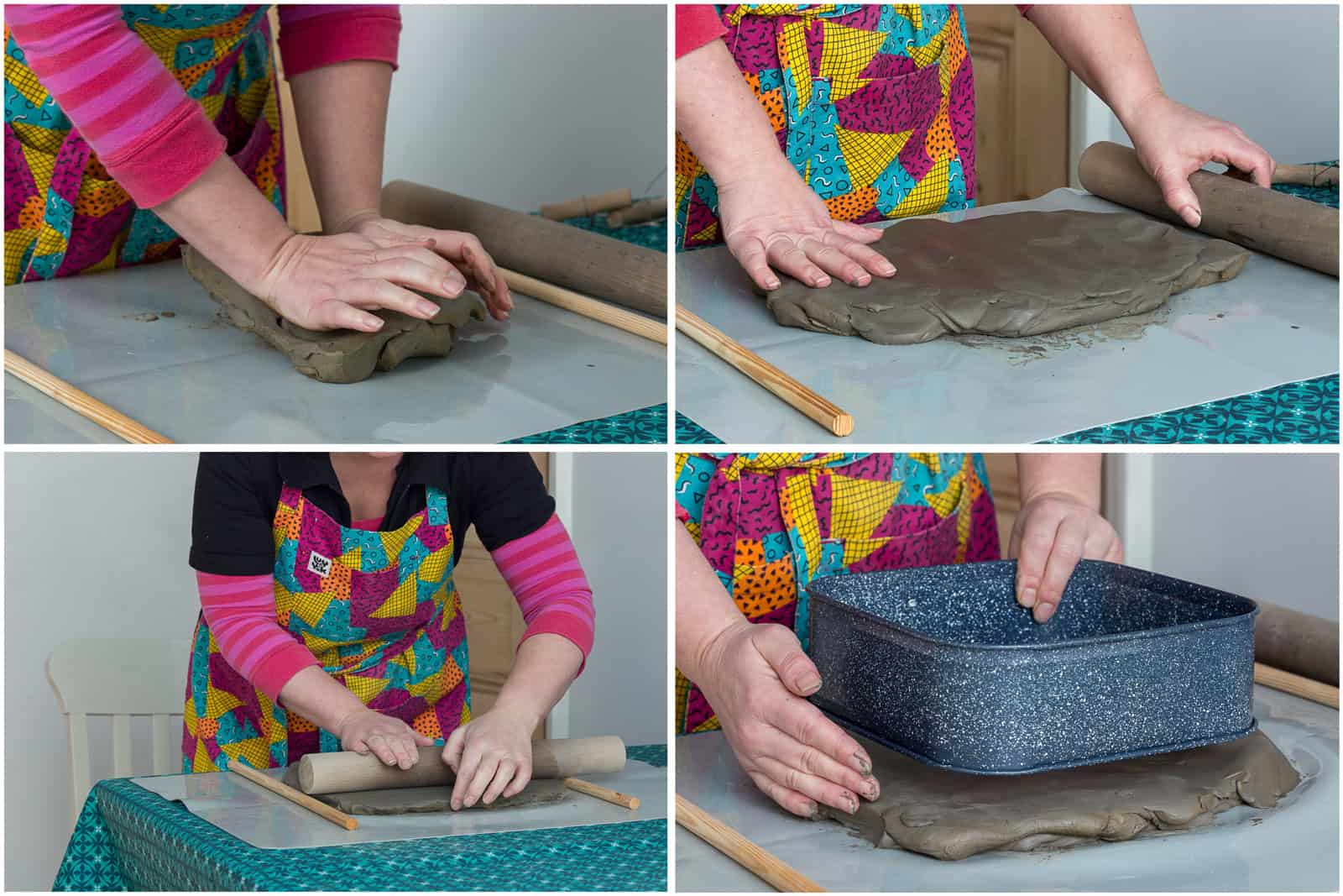 clay-prep-SPL preparation of clay mould for plaster castings