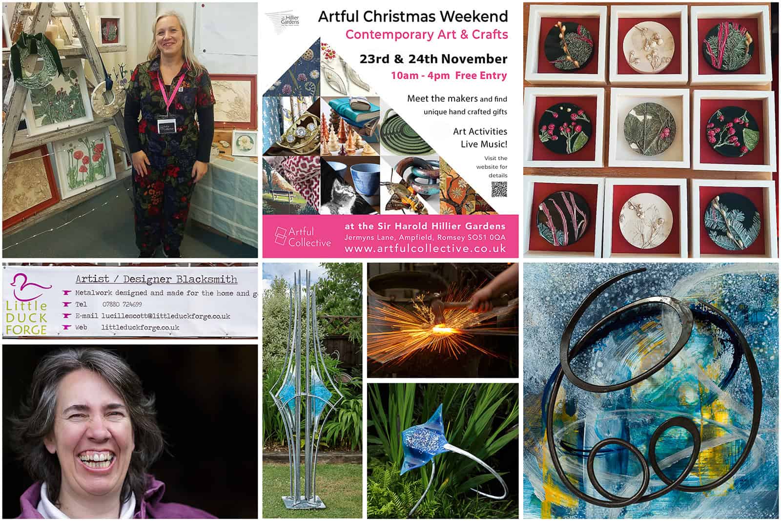 artful collective Christmas 2024 show at romsey hillier gardens