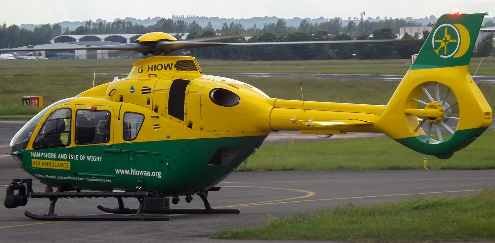 Hampshire and Isle of Wight Air Ambulance Helicopter