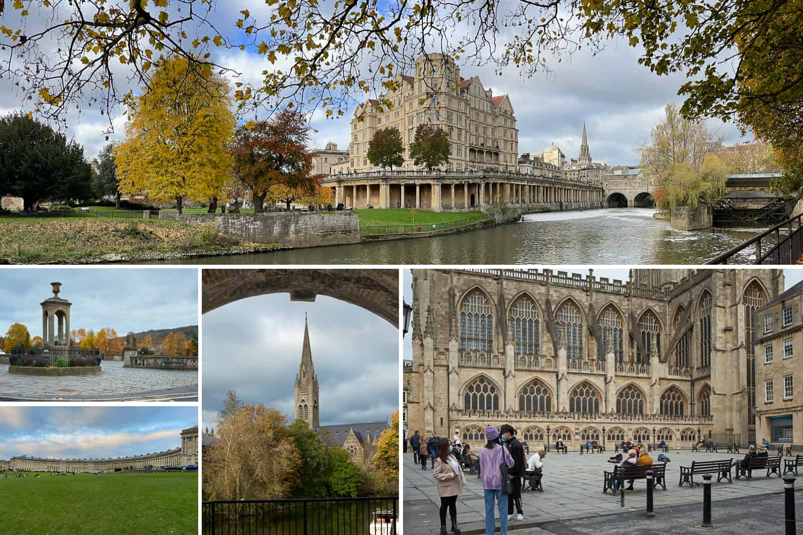 mixed views of the city of Bath