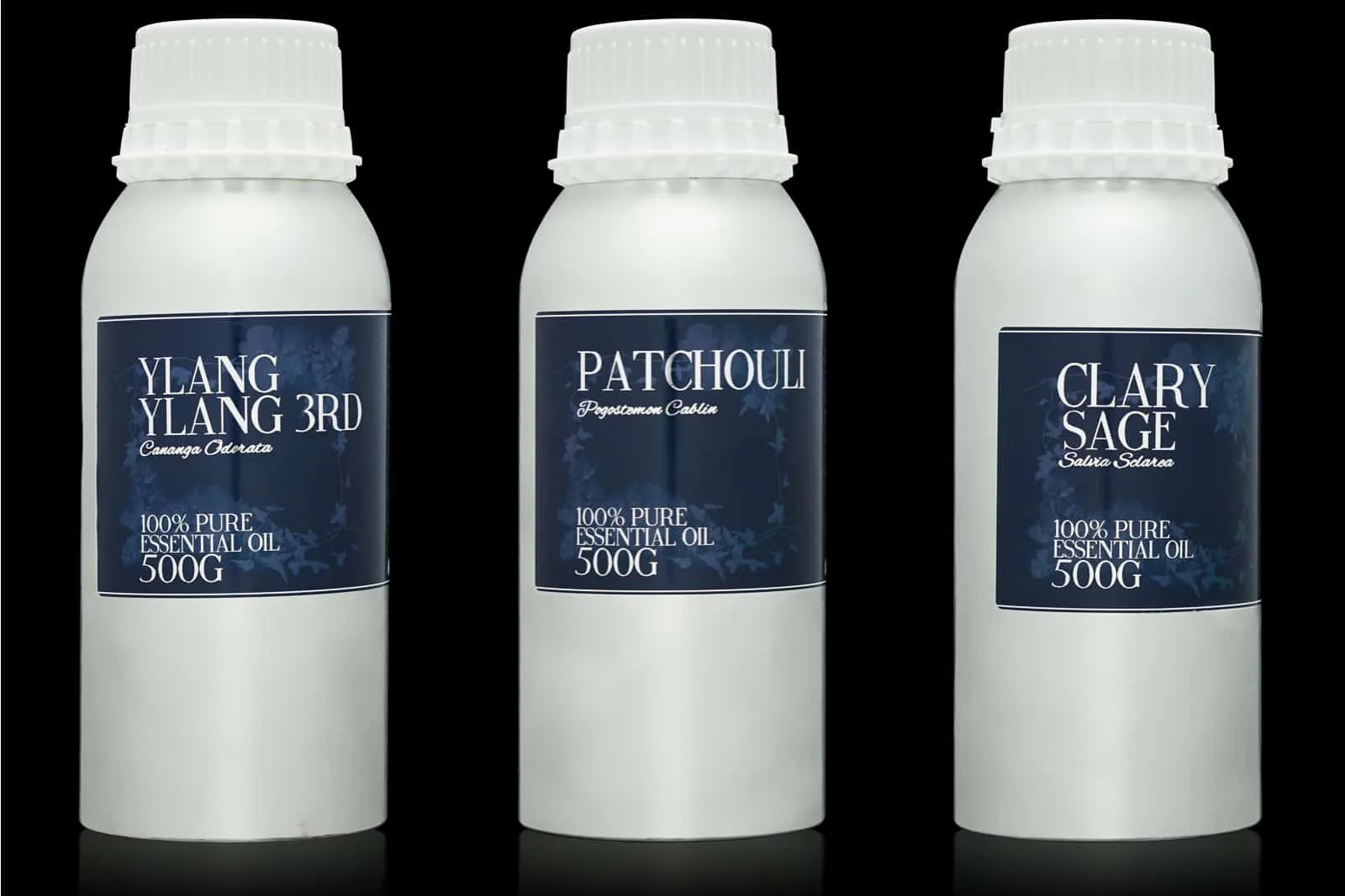 essential-oils three cans of essential oils