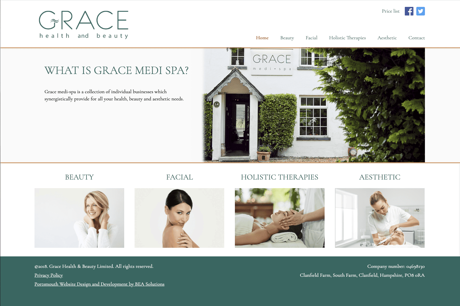 grace health and beauty website