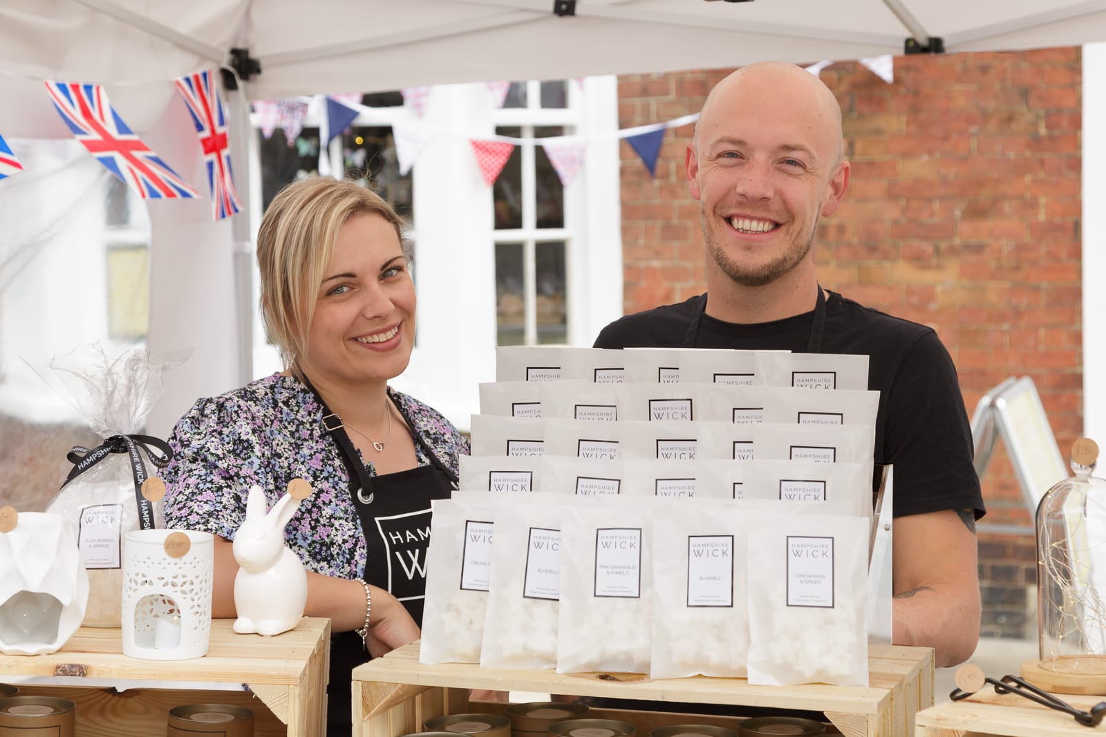 hampshire wick hand poured candle makers business owners