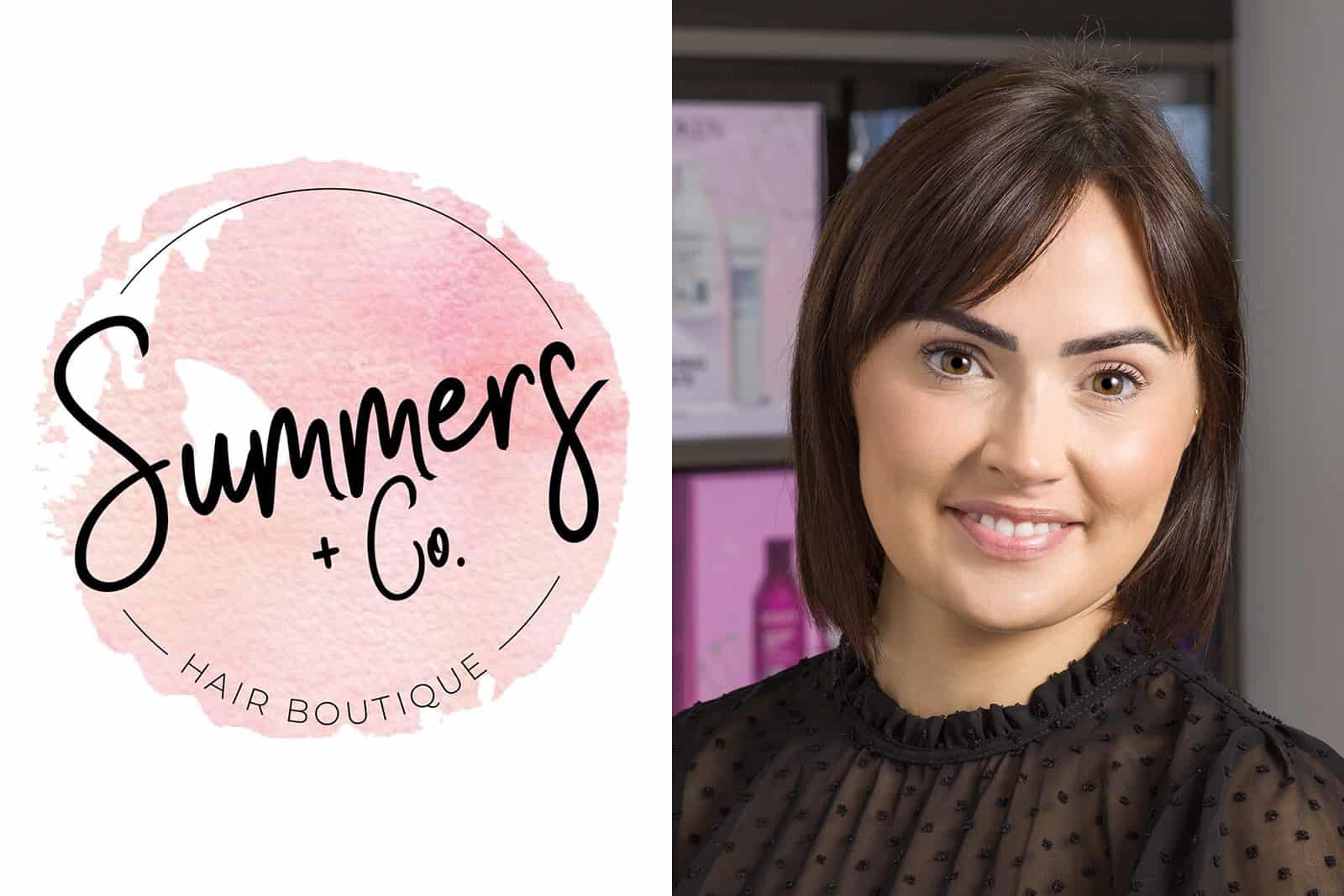 portrait of katie summers the owner of summers and co hair salon