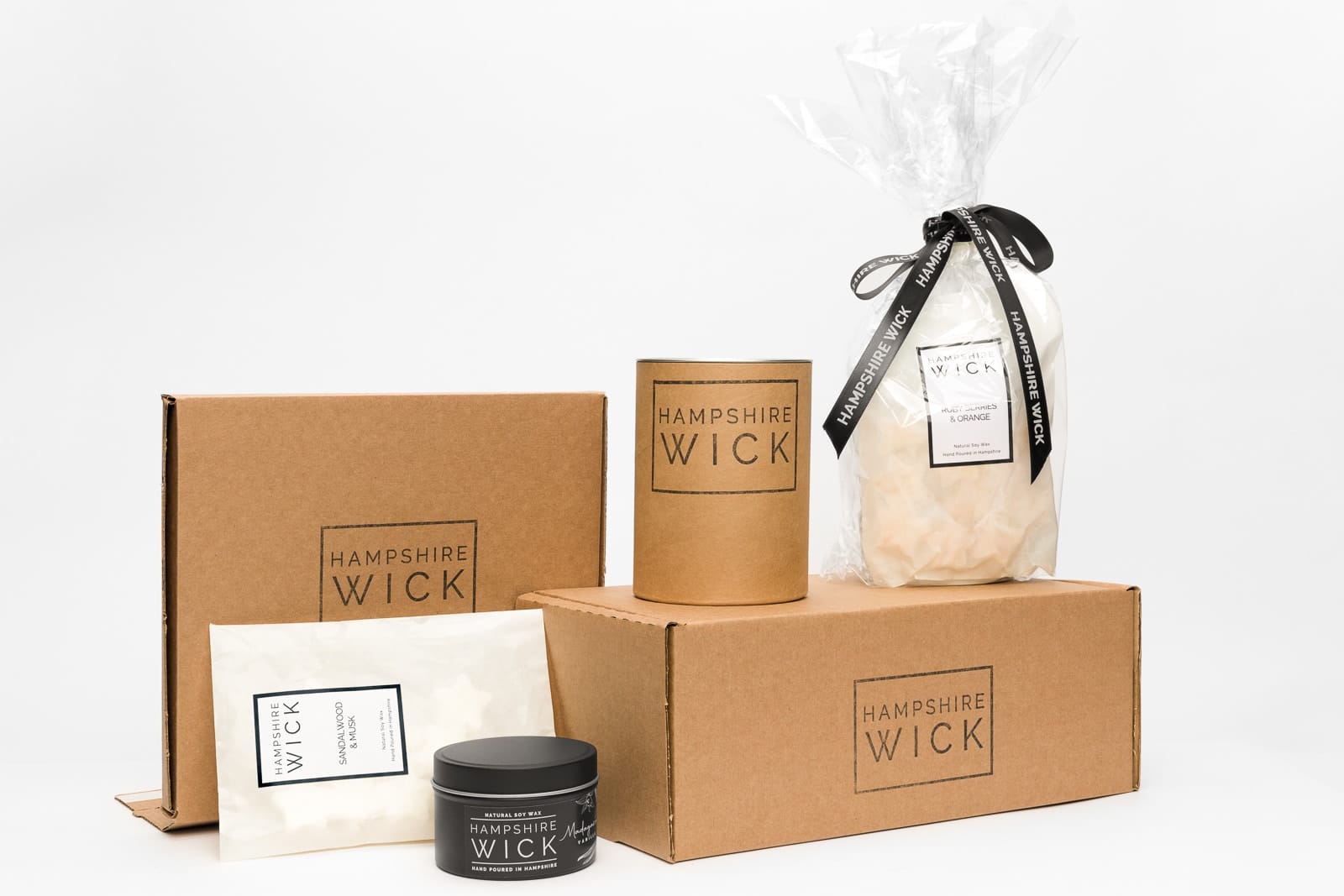 mixed-hampshire-wick-packaging examples of hampshire wick eco friendly packaging