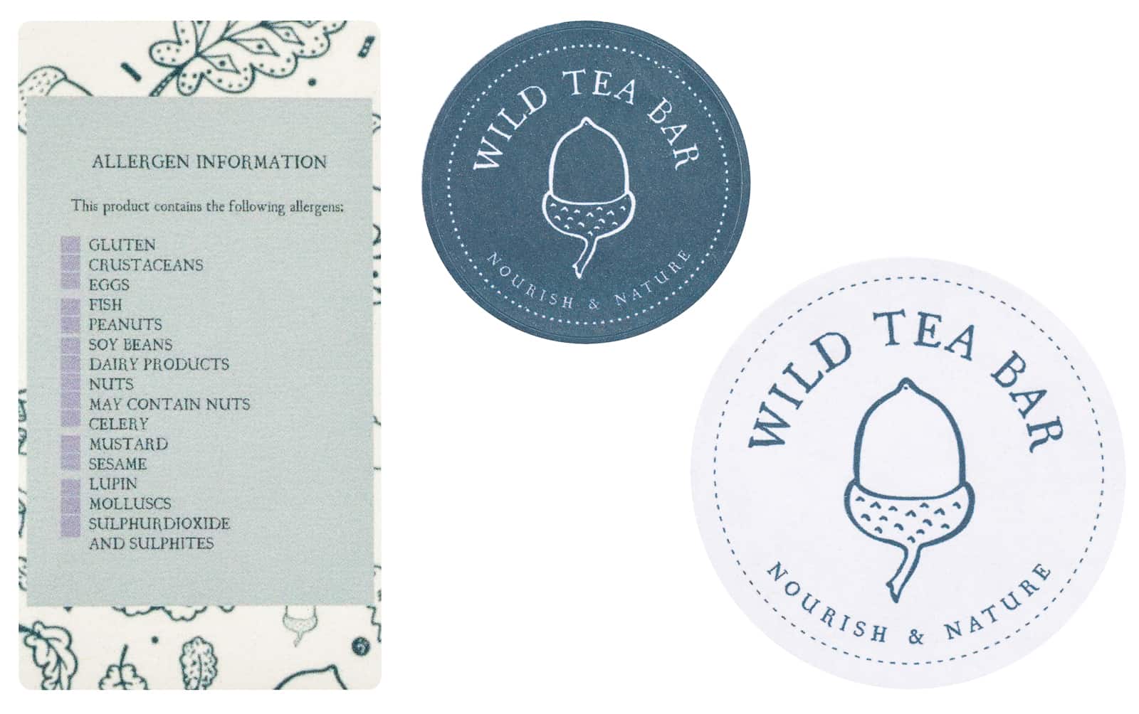 wild tea bar eco friendly labels